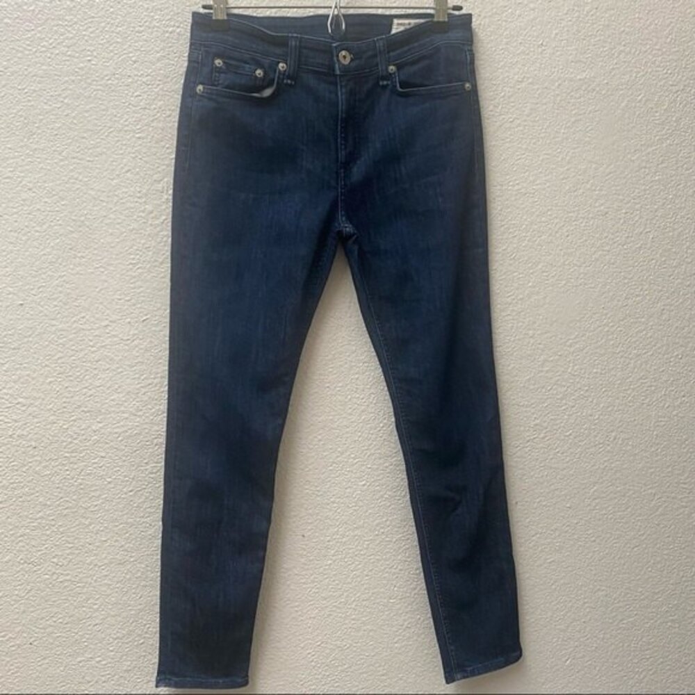 Rag & Bone Cate Dark Wash April Mid-Rise Ankle Skinny Size 27 - Picture 3 of 6